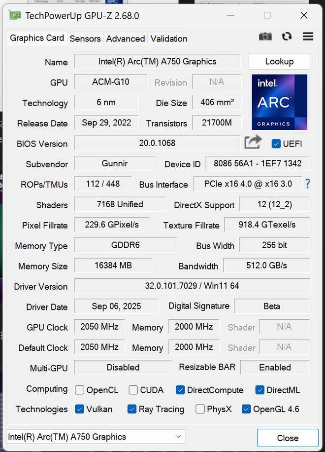 塞尔维亚超级联赛 | 448EU + 16GB 显存塞尔维亚超级联赛，蓝戟英特尔 Arc A760A / A570 16GB 样卡现身
